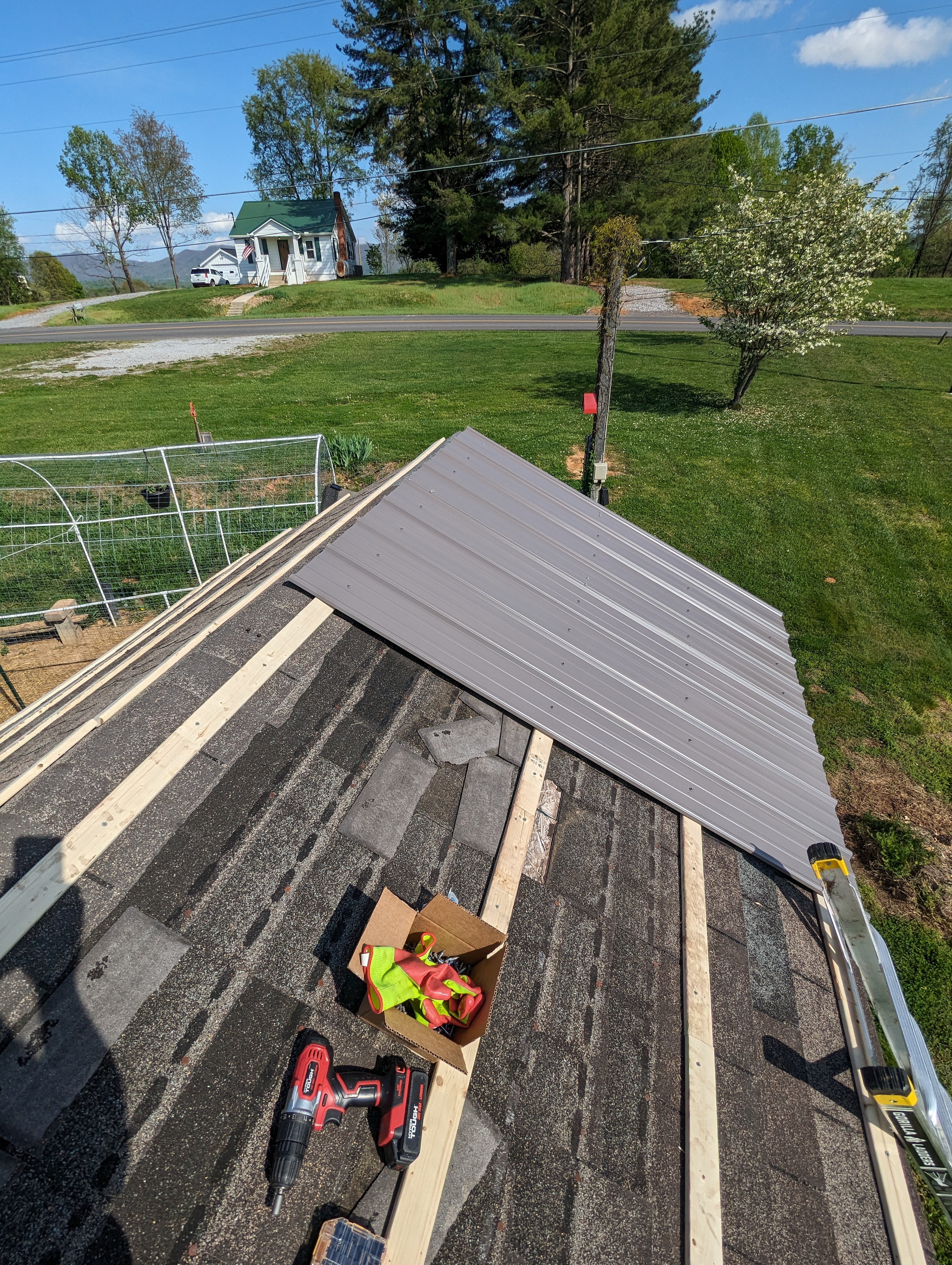 Shed roof replacement - View 1
